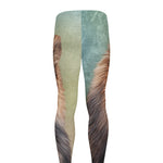 Vintage Pomeranian Portrait Men's leggings