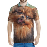 Vintage Pomeranian Portrait Men's Polo Shirt