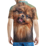Vintage Pomeranian Portrait Men's Polo Shirt