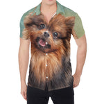 Vintage Pomeranian Portrait Men's Shirt