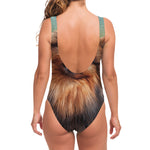 Vintage Pomeranian Portrait One Piece Swimsuit