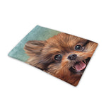 Vintage Pomeranian Portrait Pet Cooling Mat Cover