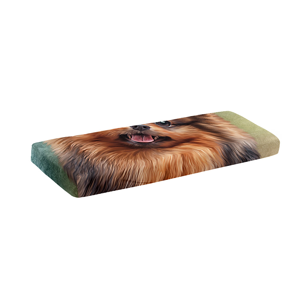 Vintage Pomeranian Portrait Piano Keyboard Cover