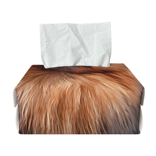 Vintage Pomeranian Portrait Rectangle Tissue Box Cover