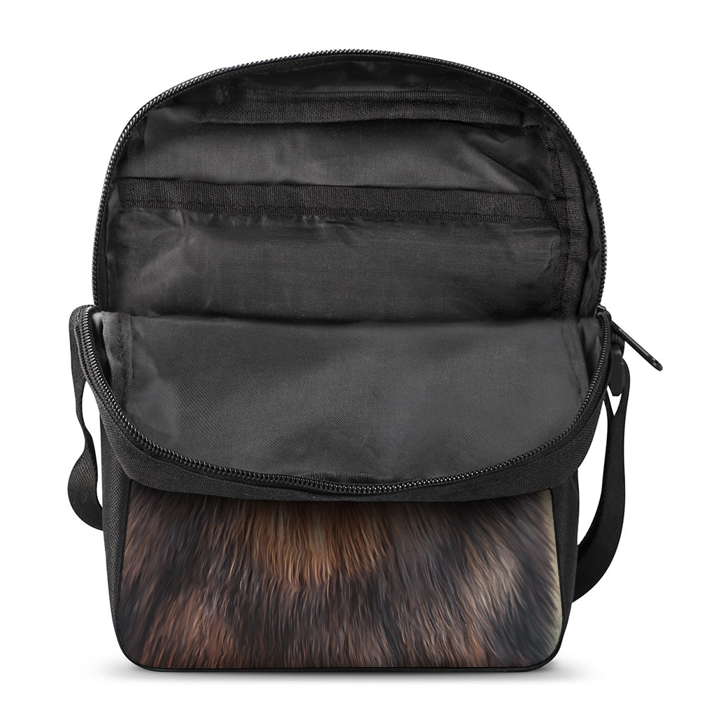 Vintage Pomeranian Portrait Rectangular Crossbody Bag