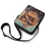Vintage Pomeranian Portrait Rectangular Crossbody Bag