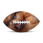 Vintage Pomeranian Portrait Rugby Ball