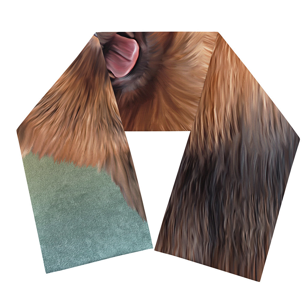 Vintage Pomeranian Portrait Scarf