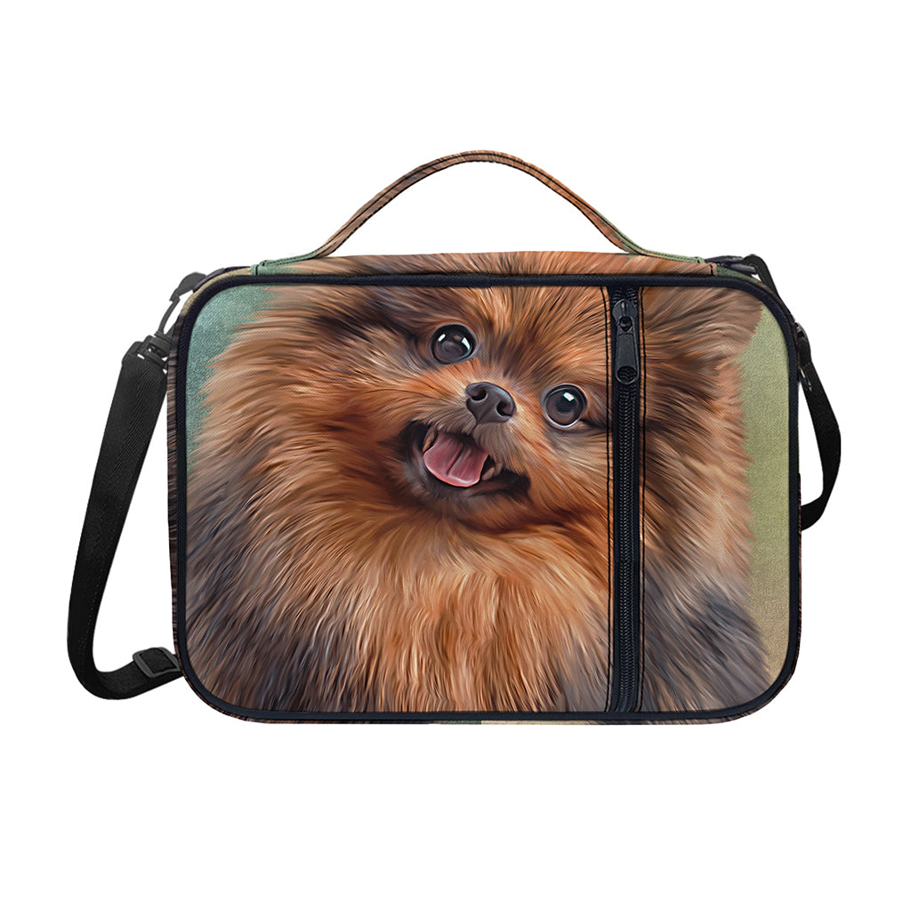 Vintage Pomeranian Portrait Shoulder Strap Bible Bag