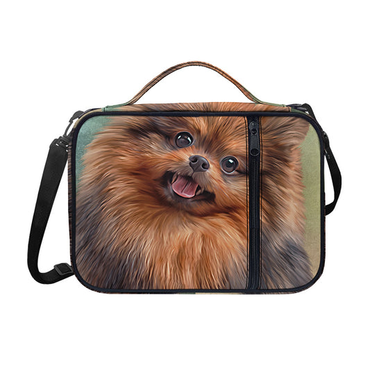 Vintage Pomeranian Portrait Shoulder Strap Bible Bag