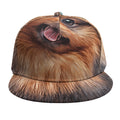 Vintage Pomeranian Portrait Snapback Cap