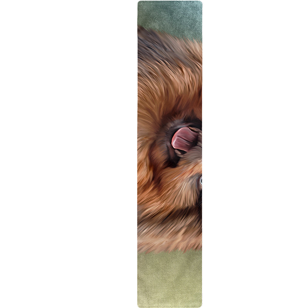 Vintage Pomeranian Portrait Table Runner