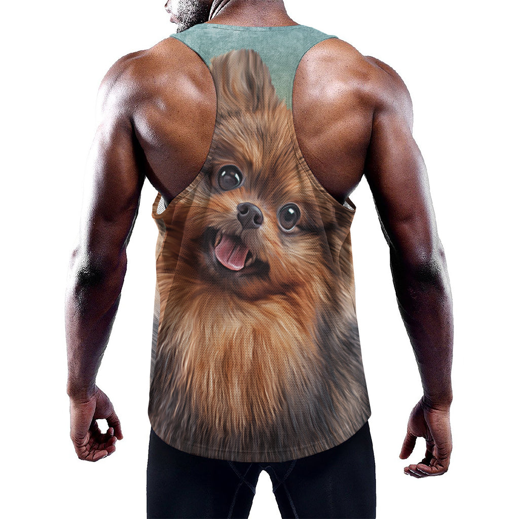Vintage Pomeranian Portrait Training Tank Top