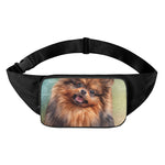 Vintage Pomeranian Portrait Waist Bag