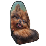 Vintage Pomeranian Portrait Waterproof Car Seat Cover