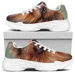 Vintage Pomeranian Portrait White Chunky Shoes