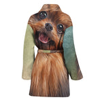 Vintage Pomeranian Portrait Women's Bathrobe