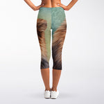 Vintage Pomeranian Portrait Women's Capri Leggings