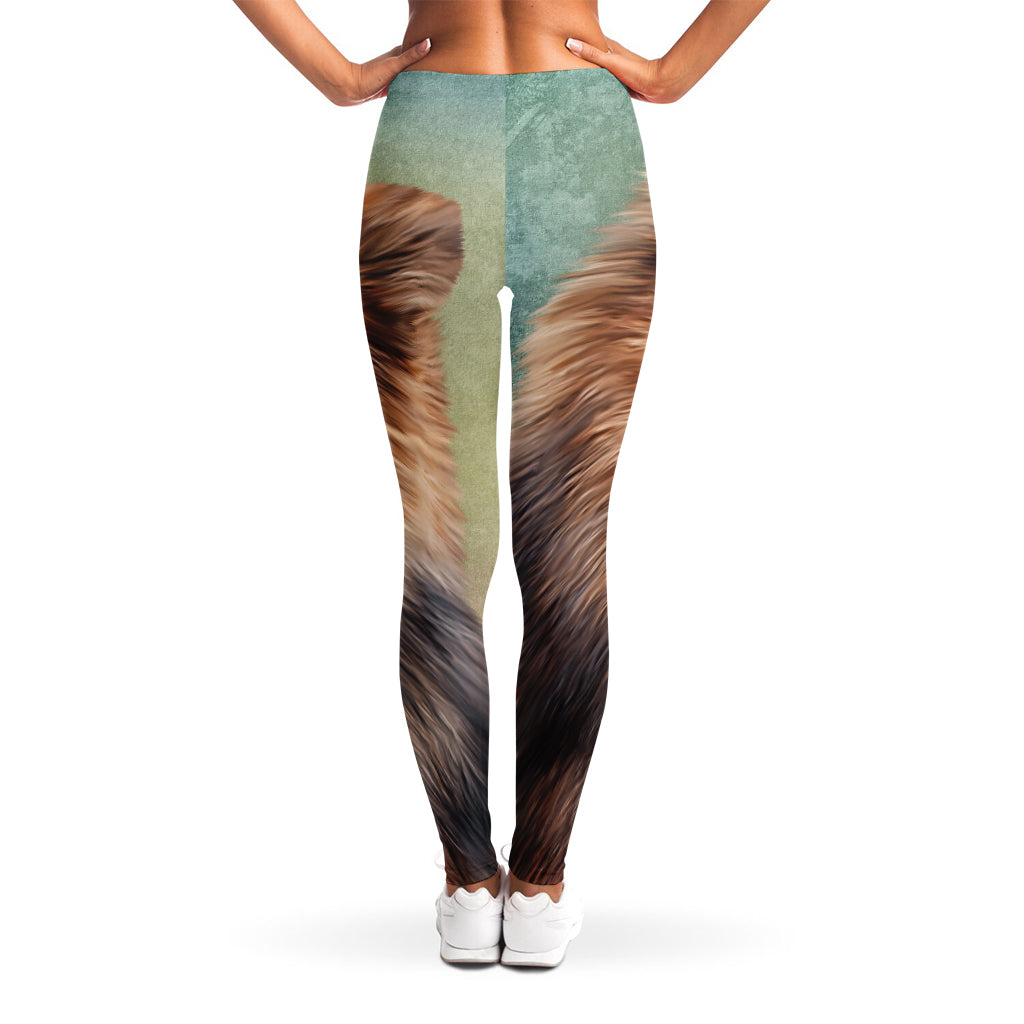 Vintage Pomeranian Portrait Women's Leggings