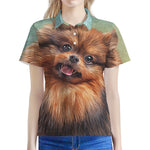 Vintage Pomeranian Portrait Women's Polo Shirt