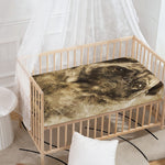 Vintage Pug Portrait Print Baby Crib Sheet