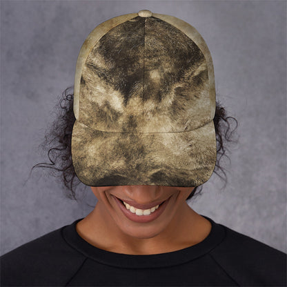 Vintage Pug Portrait Print Baseball Cap