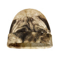 Vintage Pug Portrait Print Beanie