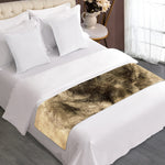 Vintage Pug Portrait Print Bed Runner