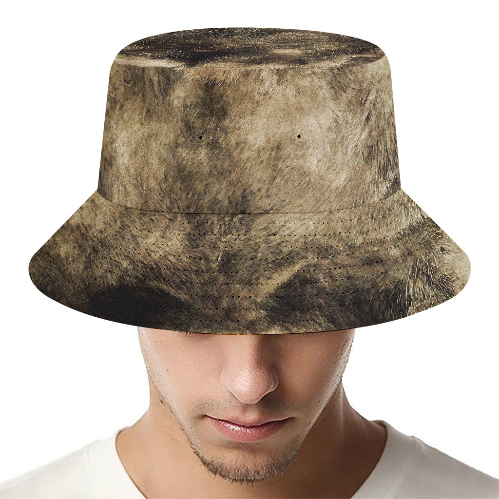 Vintage Pug Portrait Print Bucket Hat