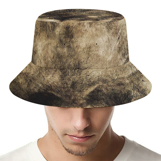 Vintage Pug Portrait Print Bucket Hat