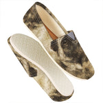 Vintage Pug Portrait Print Casual Shoes