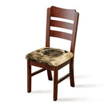 Vintage Pug Portrait Print Chair Cushion Cover