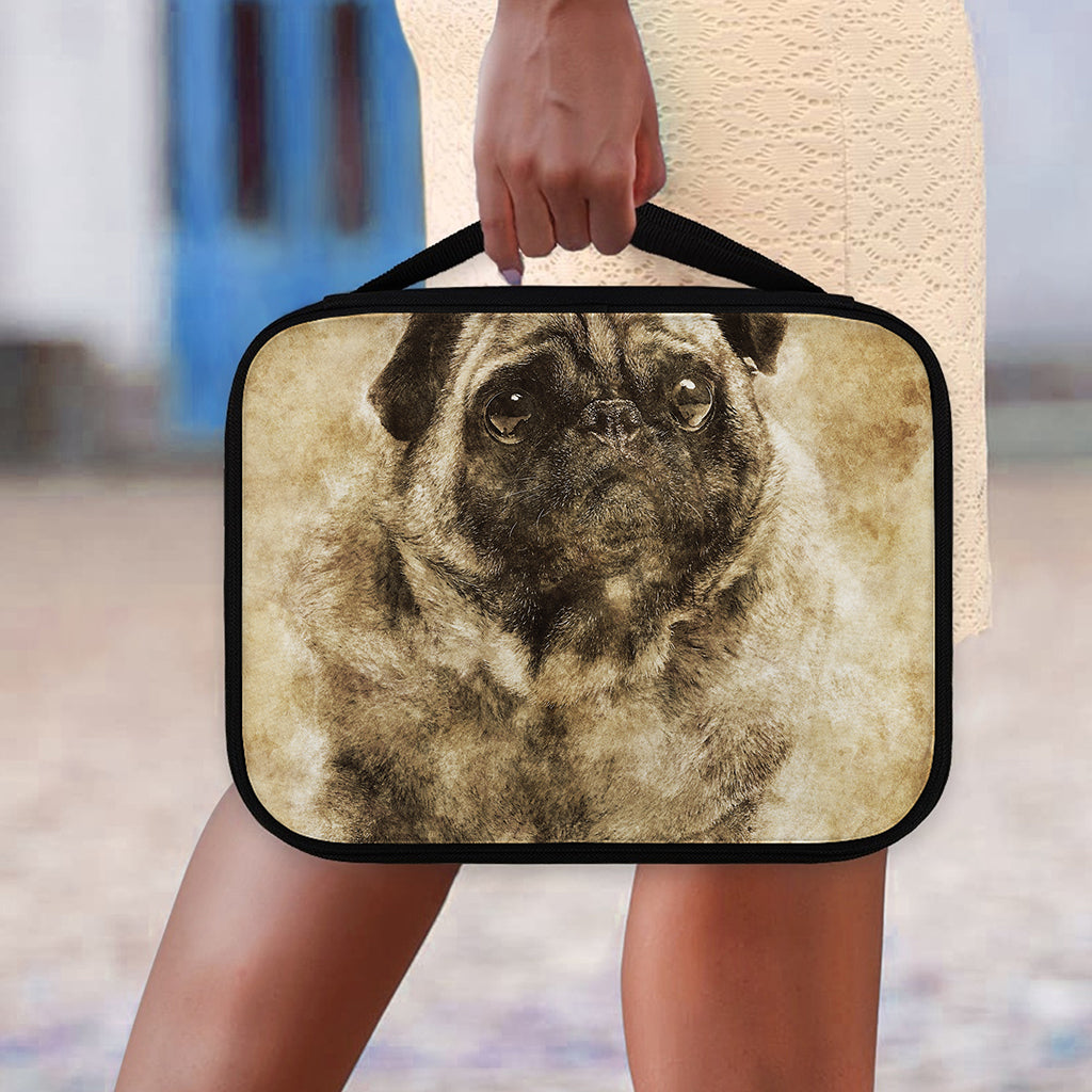 Vintage Pug Portrait Print Classic Bible Case