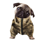 Vintage Pug Portrait Print Dog Zip Up Jacket