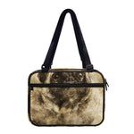 Vintage Pug Portrait Print Double Strap Bible Bag