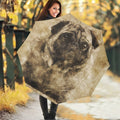 Vintage Pug Portrait Print Foldable Umbrella