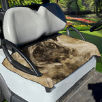 Vintage Pug Portrait Print Golf Cart Seat Cover