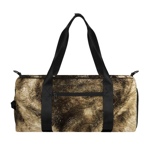 Vintage Pug Portrait Print Gym Bag