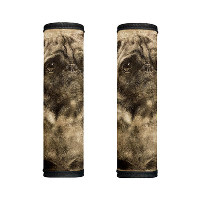 Vintage Pug Portrait Print Handle Covers