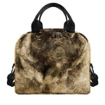 Vintage Pug Portrait Print Insulated Lunch Bag