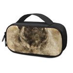 Vintage Pug Portrait Print Insulin Cooler Travel Case