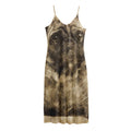 Vintage Pug Portrait Print Jersey Midi Cami Dress