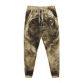 Vintage Pug Portrait Print Jogger Pants