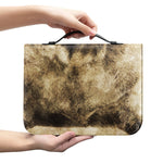 Vintage Pug Portrait Print Leather Bible Cover