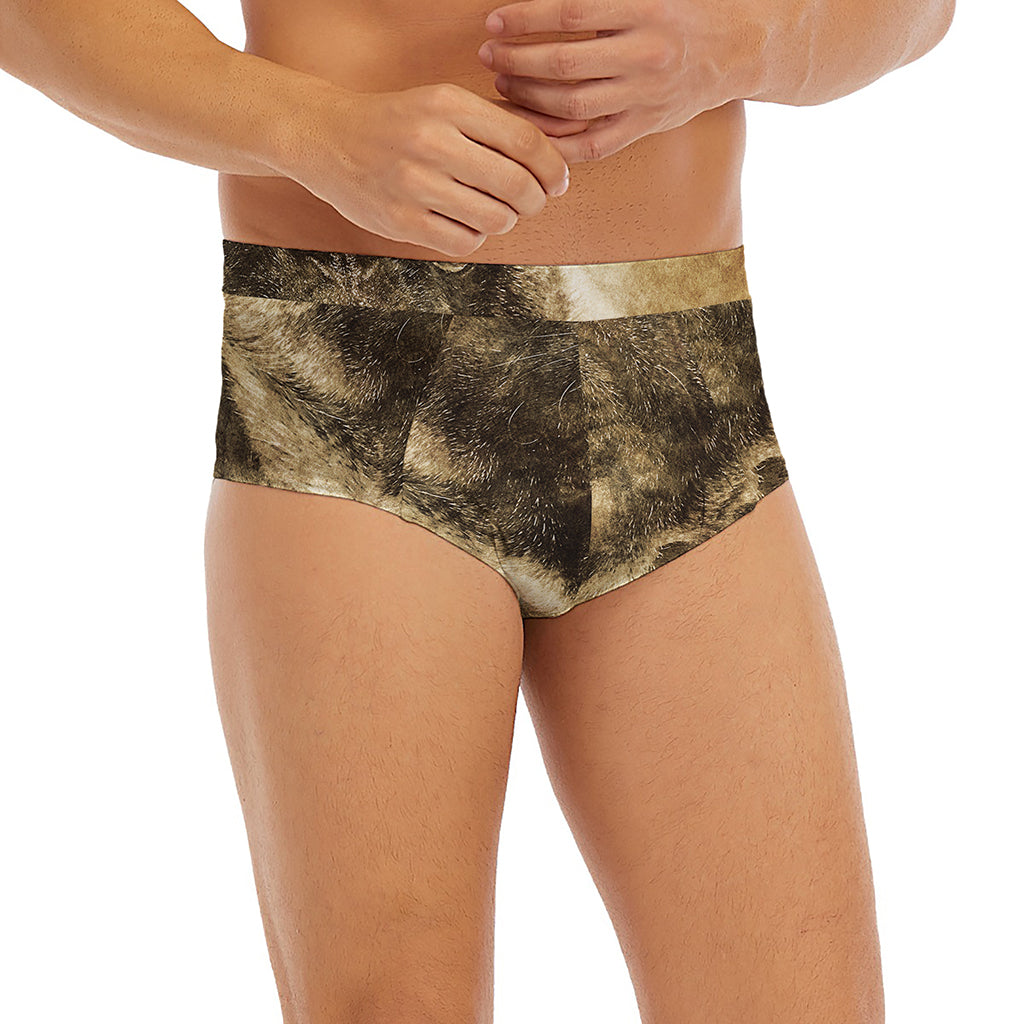Vintage Pug Portrait Print Men's Briefs