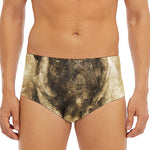 Vintage Pug Portrait Print Men's Triangle Swim Briefs