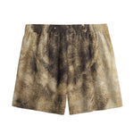 Vintage Pug Portrait Print Mesh Shorts