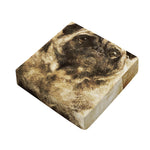 Vintage Pug Portrait Print Outdoor Seat Cushion Cover