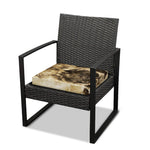 Vintage Pug Portrait Print Outdoor Seat Cushion Cover