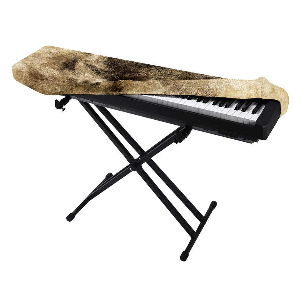 Vintage Pug Portrait Print Piano Keyboard Cover